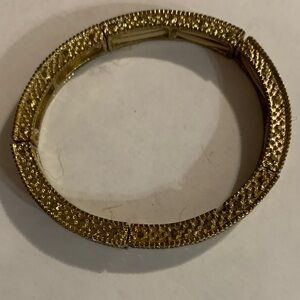 Elegant Gold Textured Bracelet